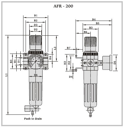 Air Filter Regulator(AFR) - 200