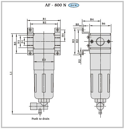 Air Filter Regulator(AFR) - 800 N