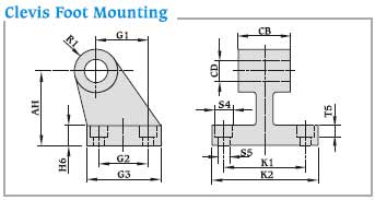 Clevis Foot Mounting