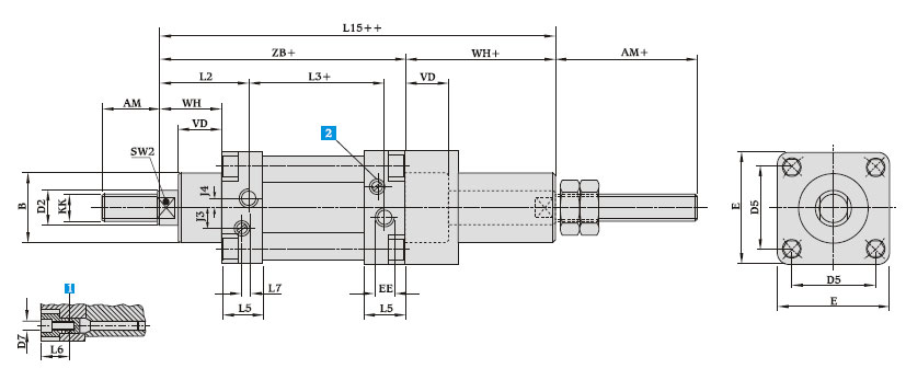 Double Acting Adjustable Stroke Cylinders