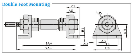 Double Foot Mounting