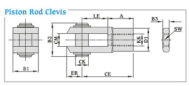 Piston Rod Clevis