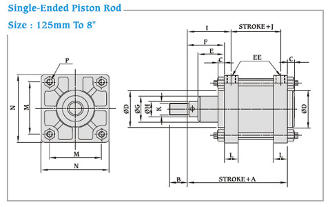 Single Ended Piston Rod