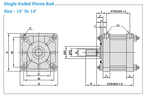 Single Ended Piston Rod